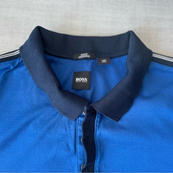 SLIM-FIT POLO SHIRT IN TWO-TONE MERCERIZED COTTON - Picture 4 of 8